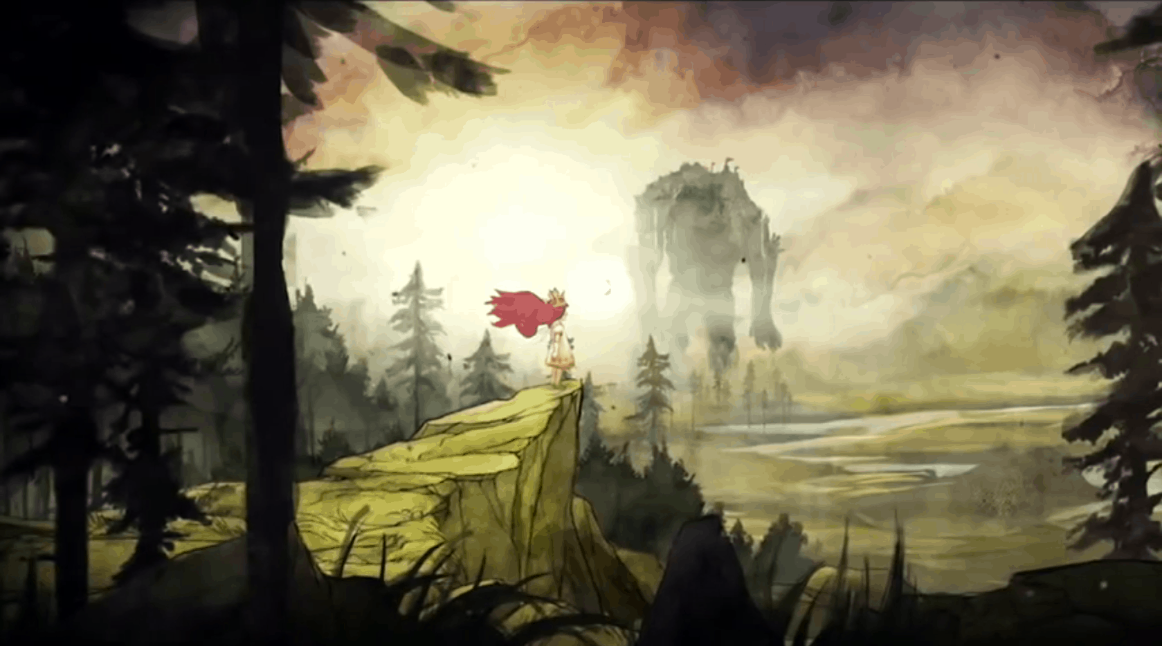 Screenshot tratto dal primo trailer ufficiale di Child of Light in italiano