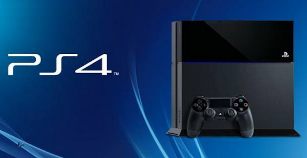 Immagine di PlayStation 4 e relativo controller su sfondo blu