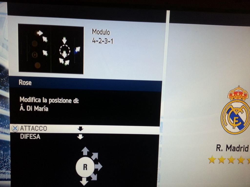 FIFA 14: posizione giocatori Real Madrid