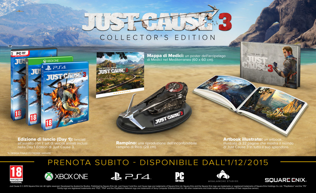 Mostrata l'edizione per collezionisti di Just Cause 3